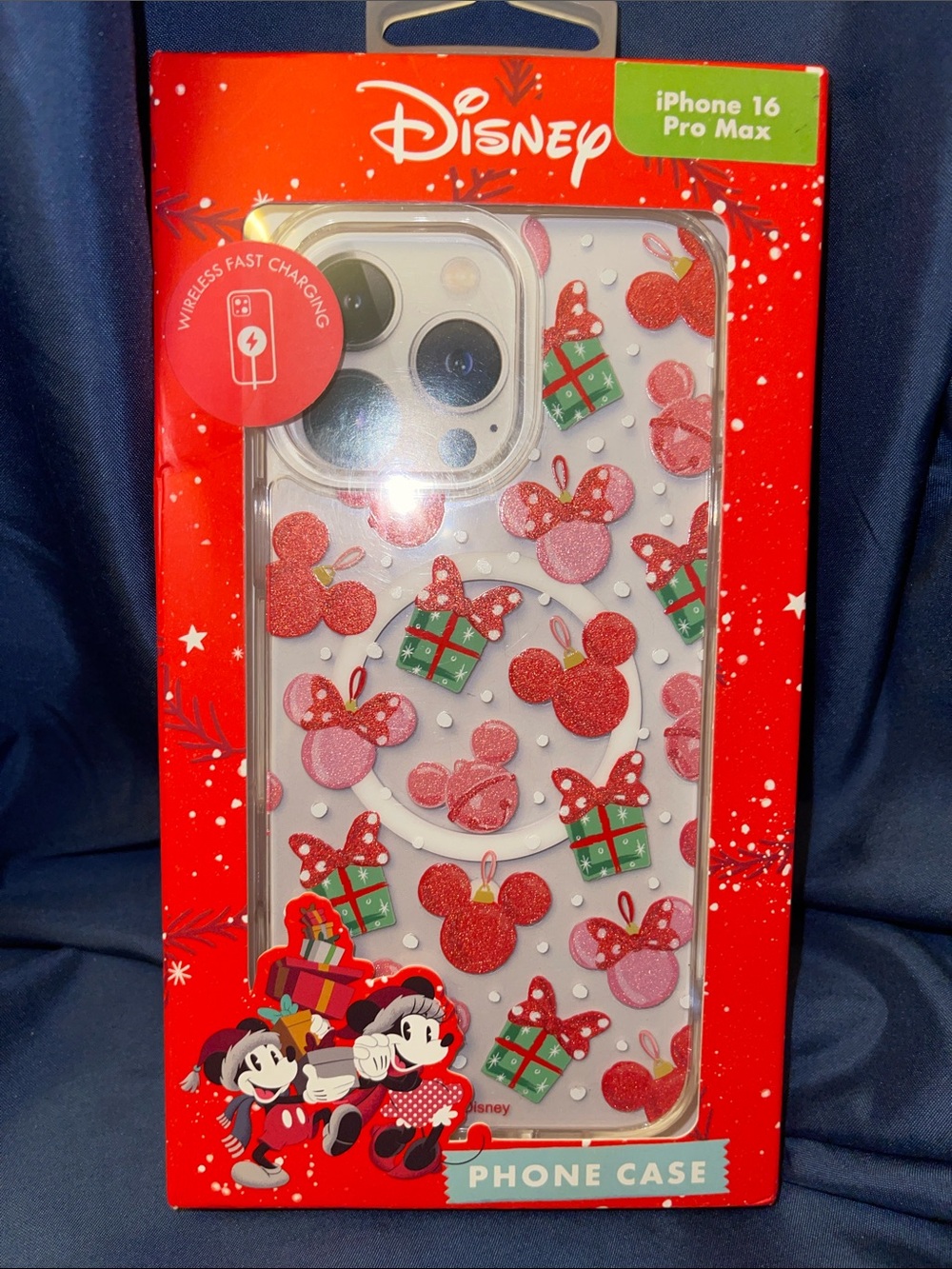 Disney Mickey Mouse Christmas Phone Case with Mickey & Gift Ornaments